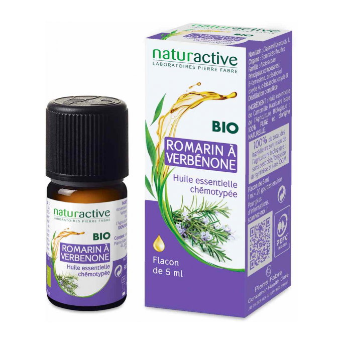 Naturactive huile essentielle romarin à verbénone bio 5 ml
