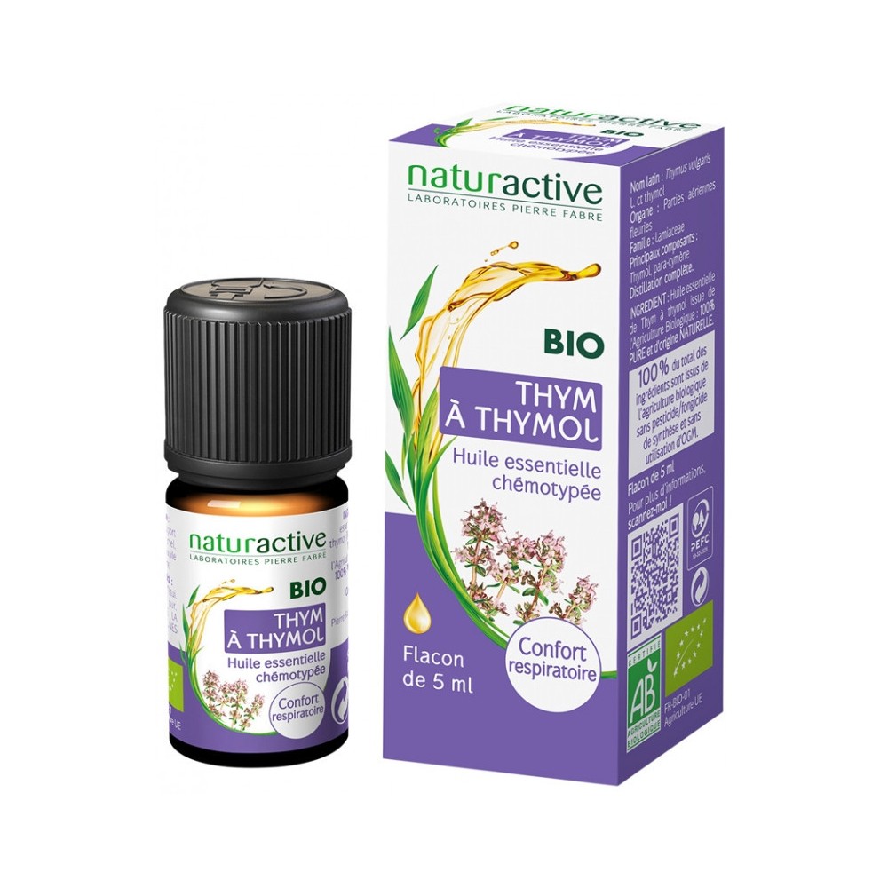 Naturactive huile essentielle thym à thymol bio 5 ml