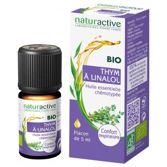 Naturactive huile essentielle thym à linalol bio 5 ml