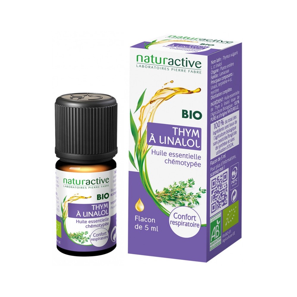 Naturactive huile essentielle thym à linalol bio 5 ml
