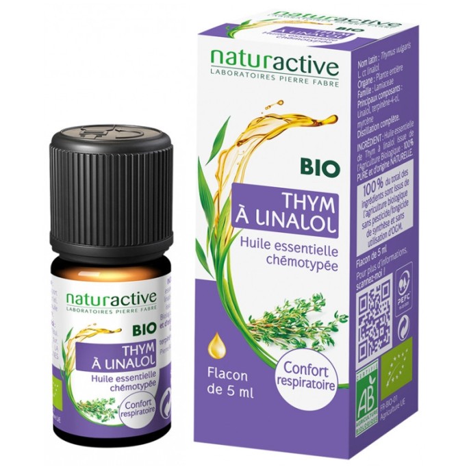 Naturactive huile essentielle thym à linalol bio 5 ml