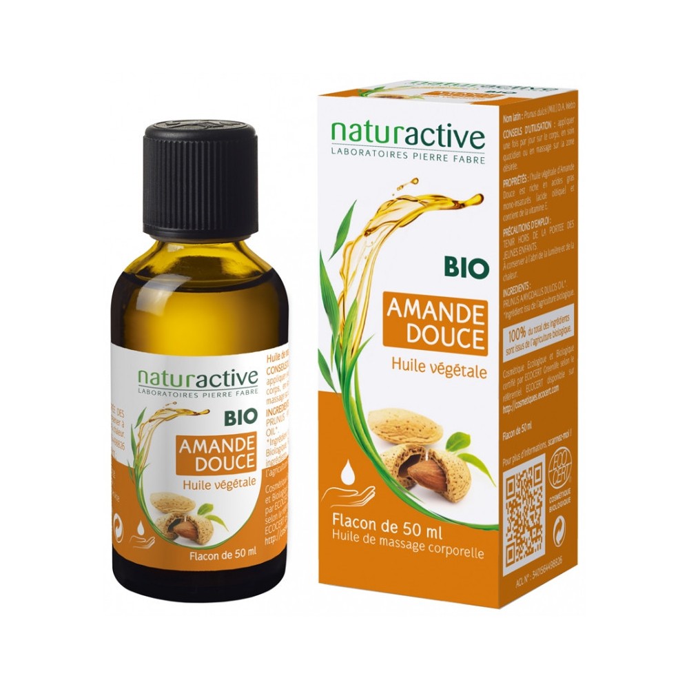 Naturactive huile végétale amande douce bio