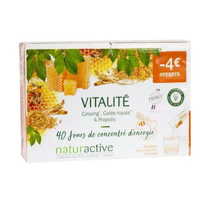 Naturactive Gelée Royale Sticks Duo 2x20