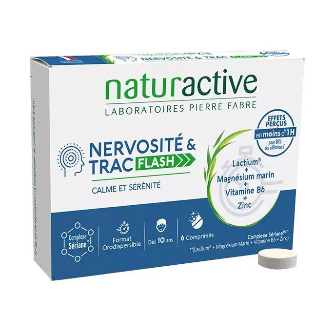 Naturactive nervosité trac 6 comprimés