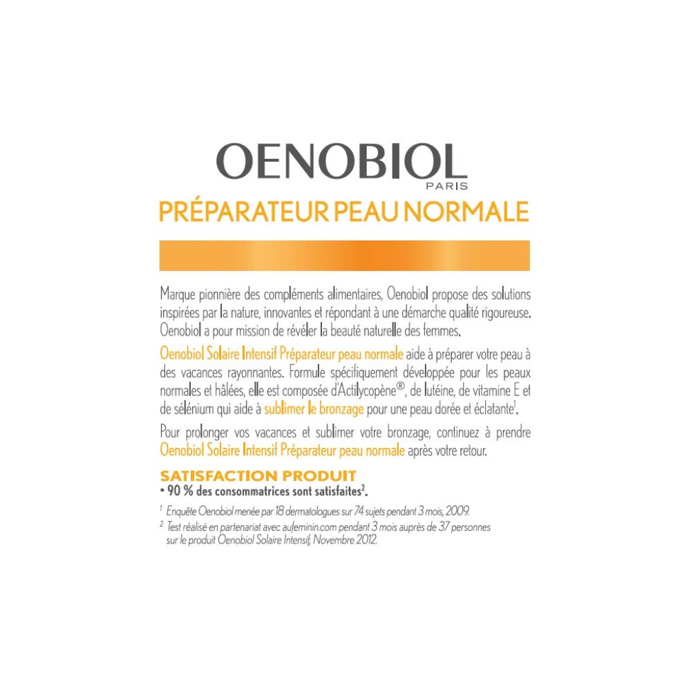 Oenobiol Sun Expert Préparateur Solaire