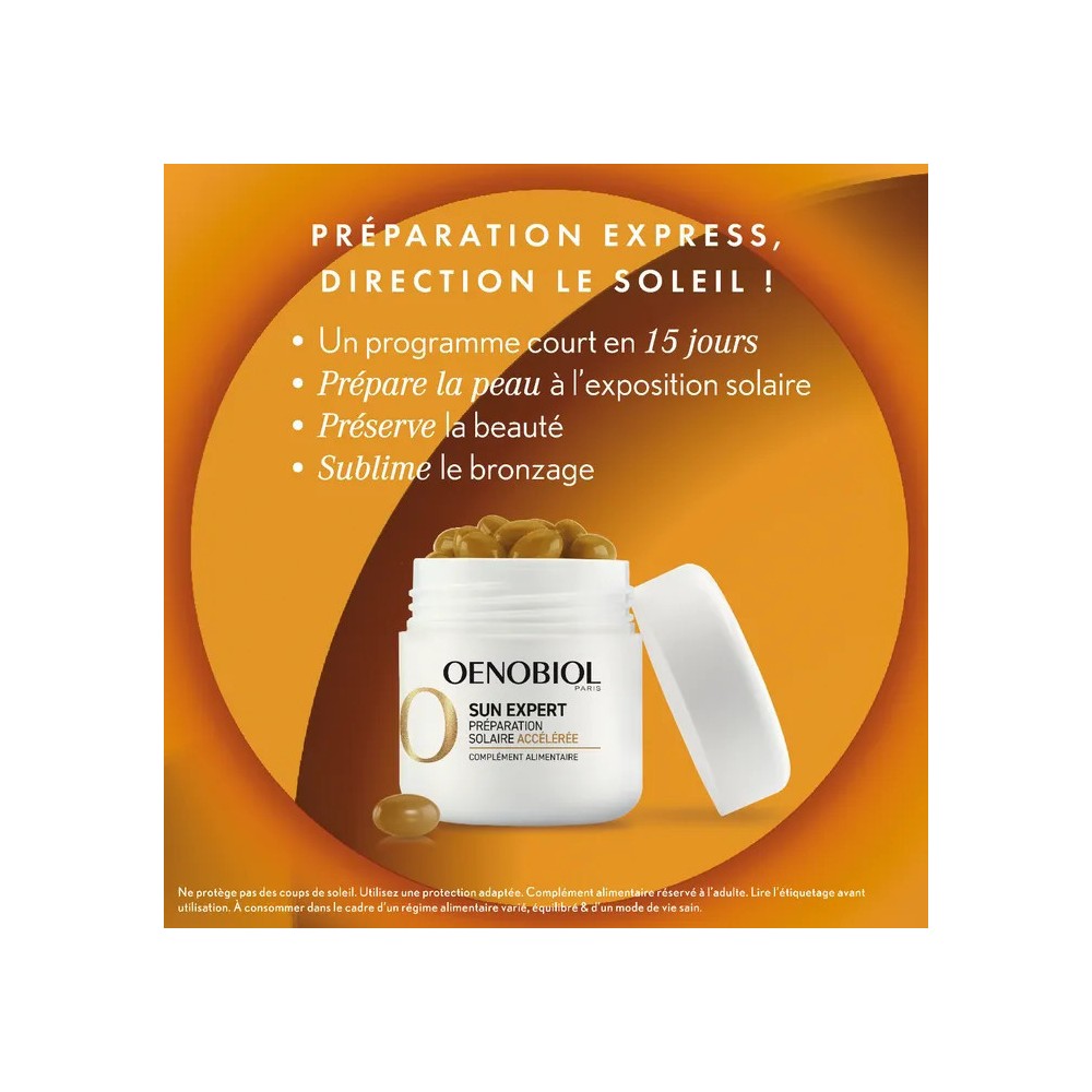 Oenobiol Sun Expert Préparation Solaire 15 capsules