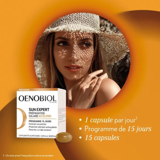 Oenobiol Sun Expert Préparation Solaire 15 capsules