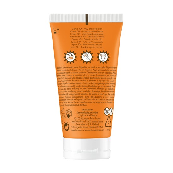 Avène crème solaire Cleanance SPF50+ 50 ml