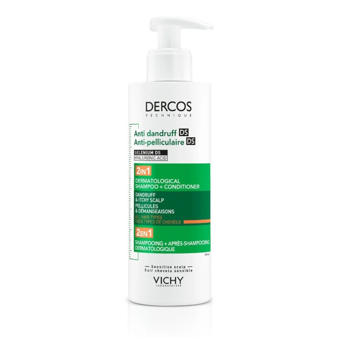 Dercos shampoing anti-pelliculaire 2en1 390 ml