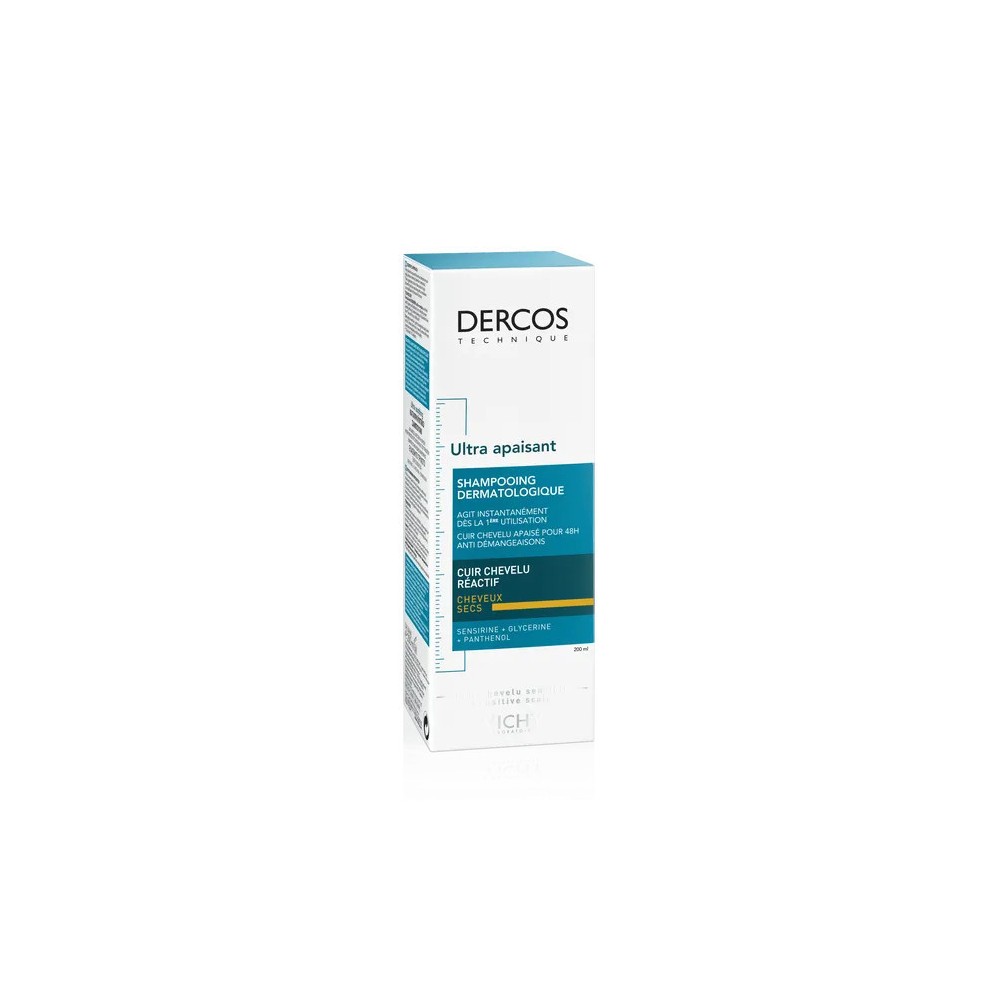 Dercos shampooing apaisant sec 200 ml