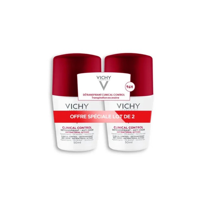 Vichy Déodorant Détranspirant 96H Roll-On Duo