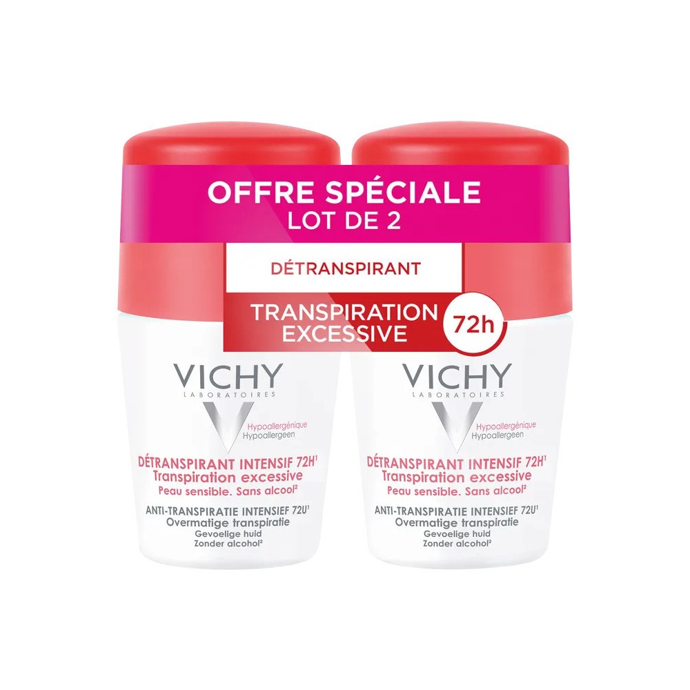 Vichy Déodorant Détranspirant Intensif 72h Duo