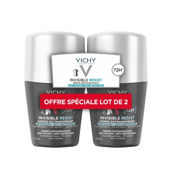 Vichy Déodorant Détranspirant 72h Invisible Duo