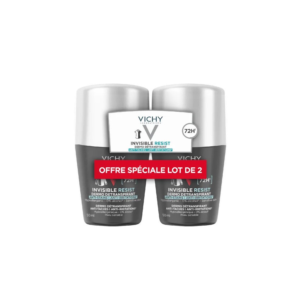 Vichy Déodorant Détranspirant 72h Invisible Duo