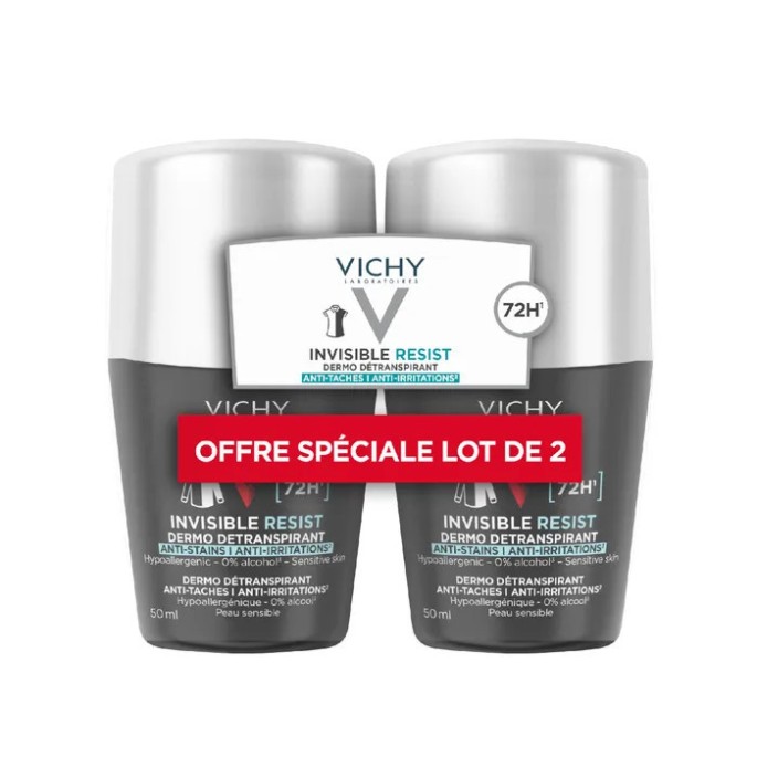 Vichy Déodorant Détranspirant 72h Invisible Duo