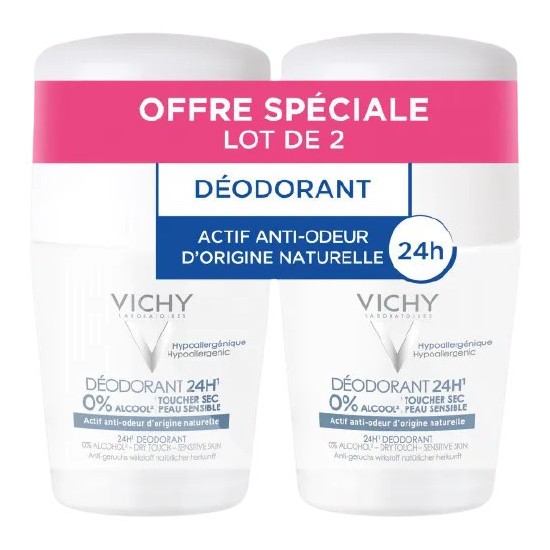 Vichy déodorant roll-on sans sels d'aluminium