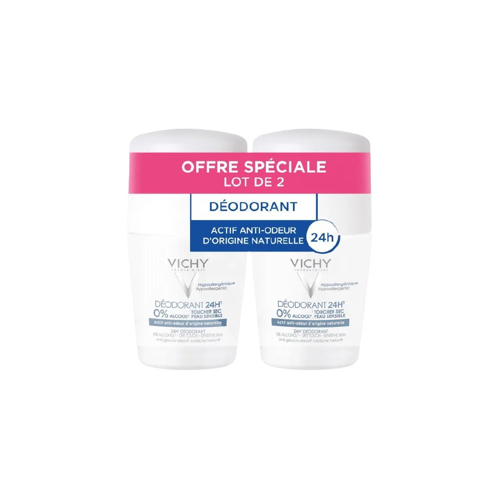 Vichy déodorant roll-on sans sels d'aluminium