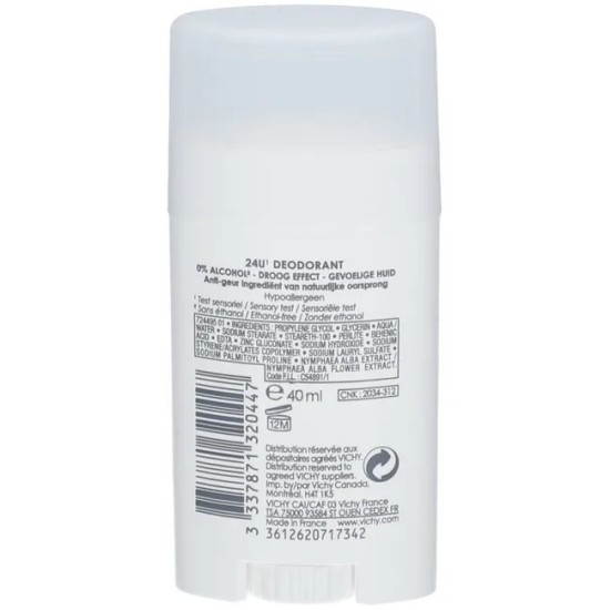 Vichy déodorant sans sel d'aluminium stick