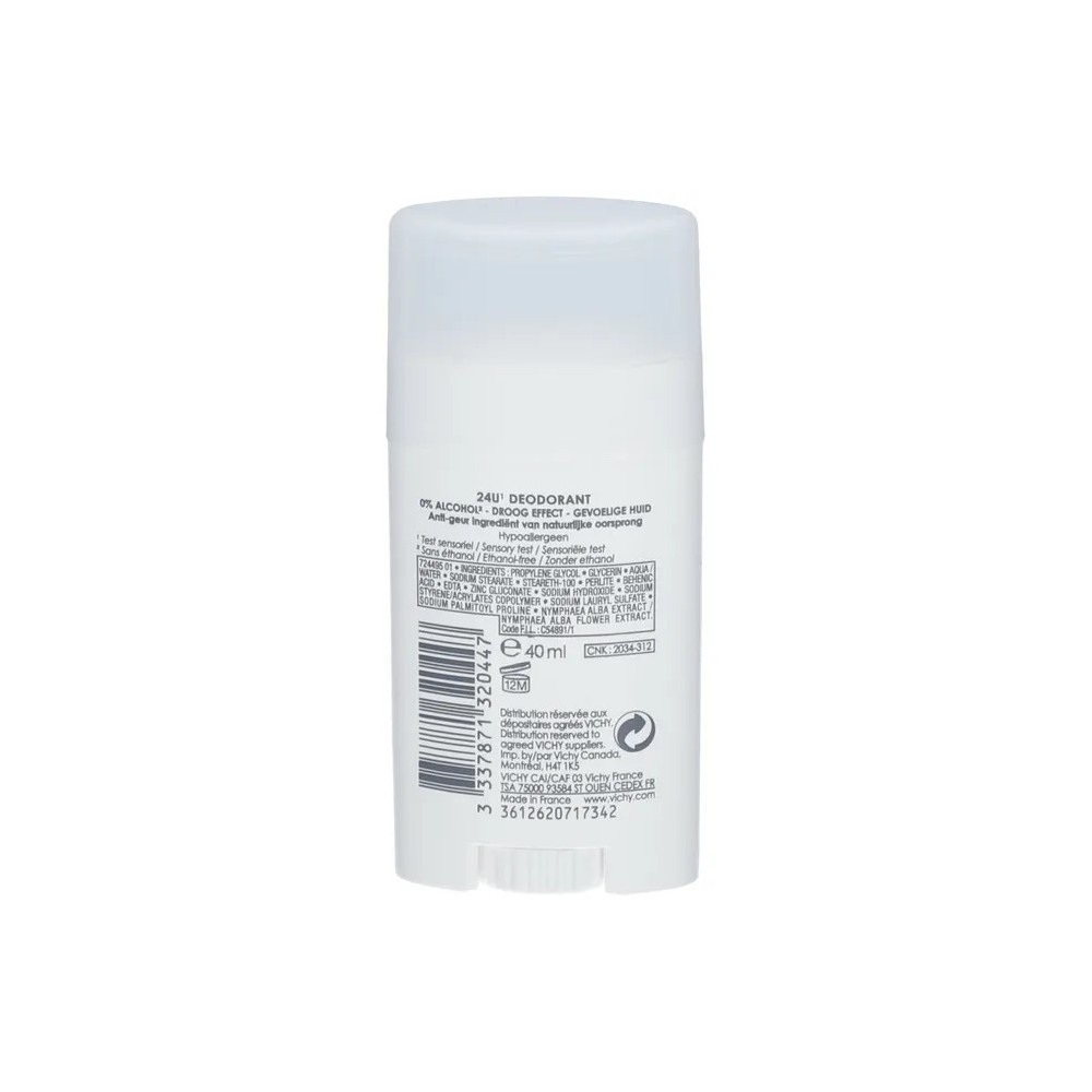 Vichy déodorant sans sel d'aluminium stick
