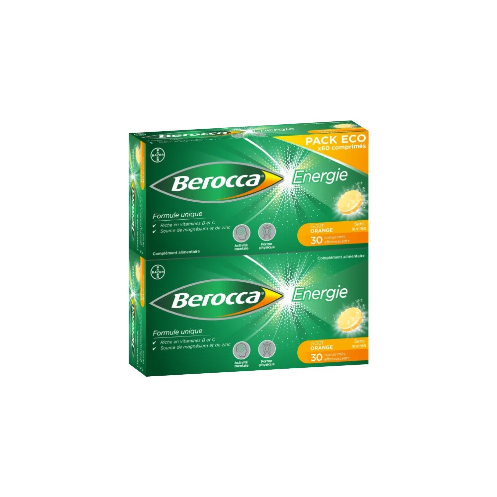 Bayer Berocca Energie 60 comprimés effervescents