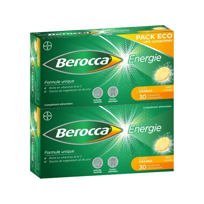Bayer Berocca Energie 60 comprimés effervescents
