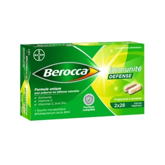 Bayer Berocca Immunité Défense Gélules