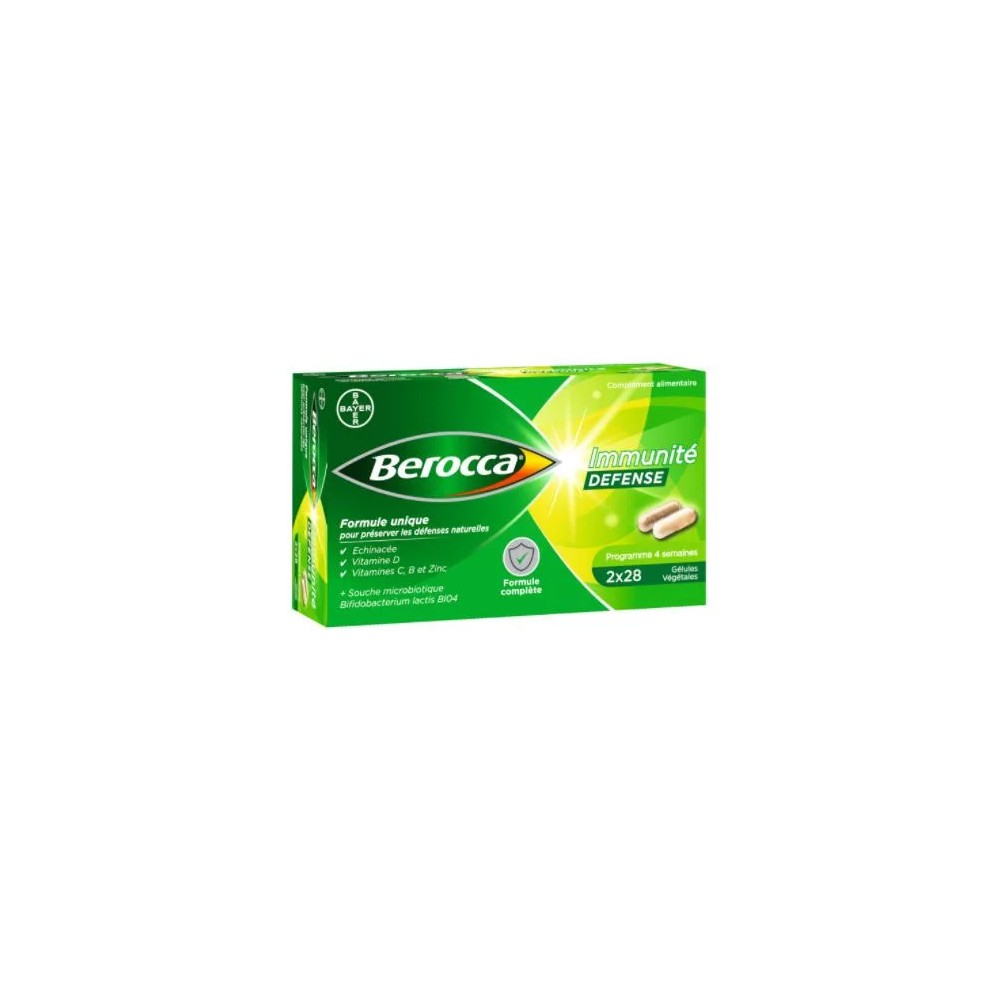 Bayer Berocca Immunité Défense Gélules