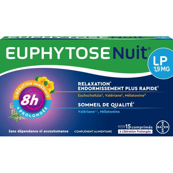 Bayer Euphytose Nuit 15 comprimés
