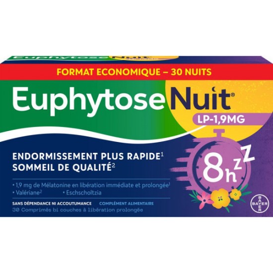 Bayer Euphytose Nuit 30 comprimés
