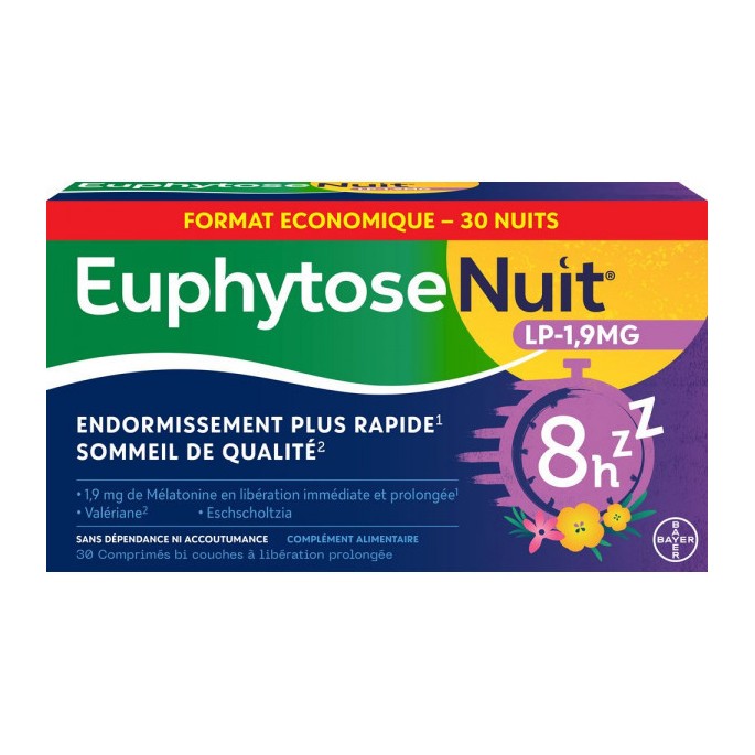 Bayer Euphytose Nuit 30 comprimés