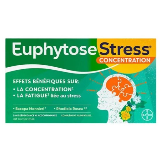 Bayer Euphytose Stress Concentration 30 comprimés