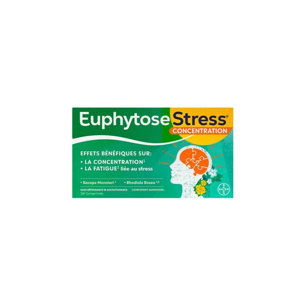 Bayer Euphytose Stress Concentration 30 comprimés