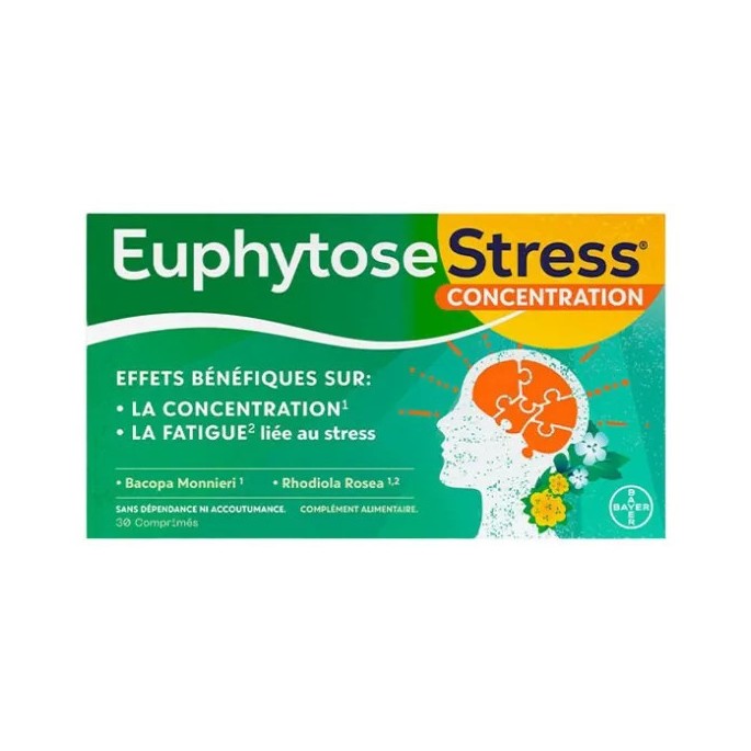 Bayer Euphytose Stress Concentration 30 comprimés