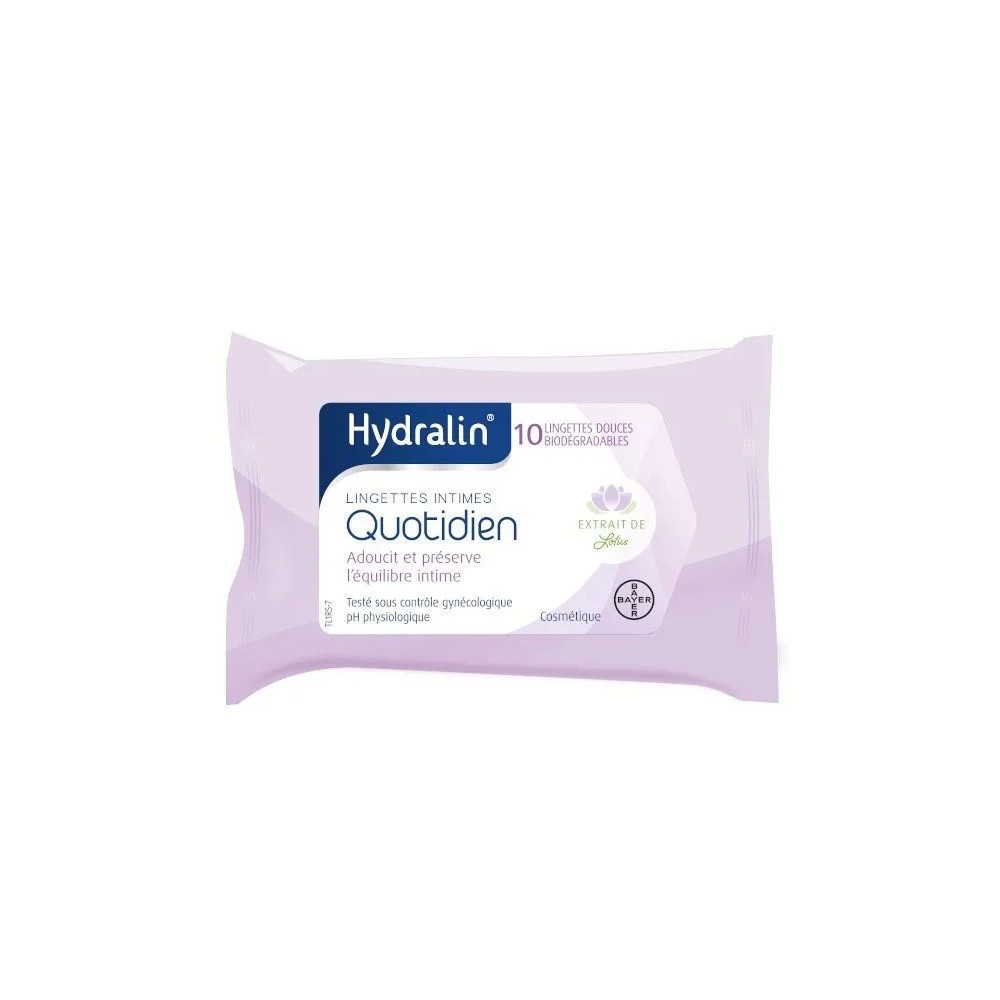 Hydralin lingettes adoucissantes 10 unités