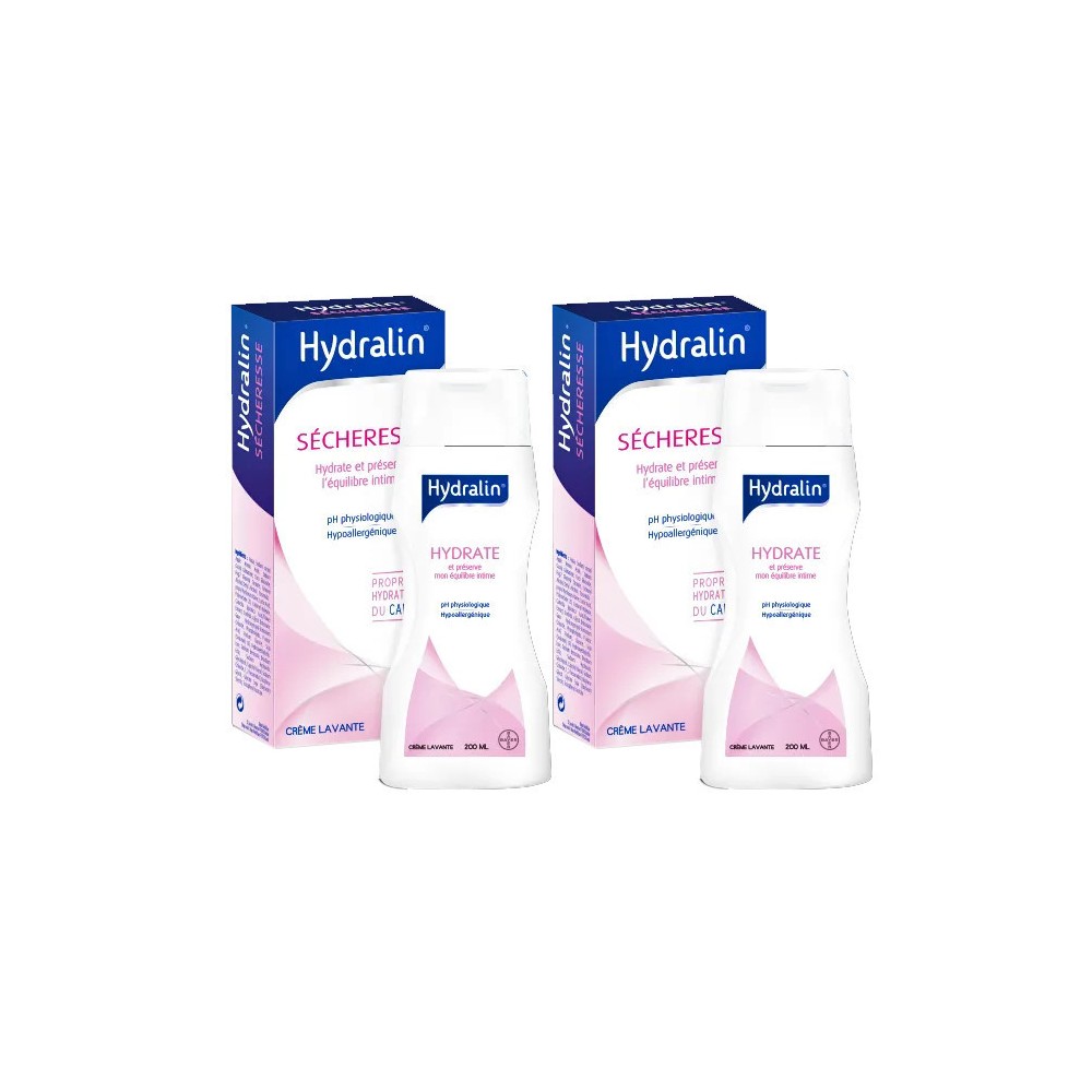 Bayer Hydralin Sécheresse Lot de 2 Flacons de 200 ml