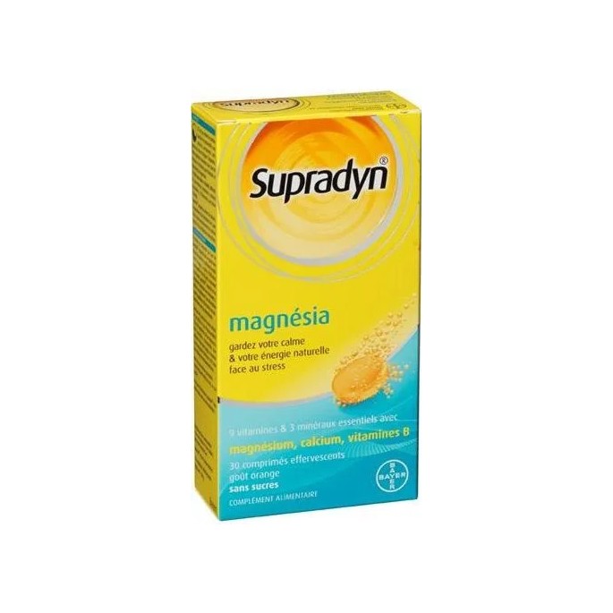 Bayer supradyn magnesia 30 comprimés effervescents