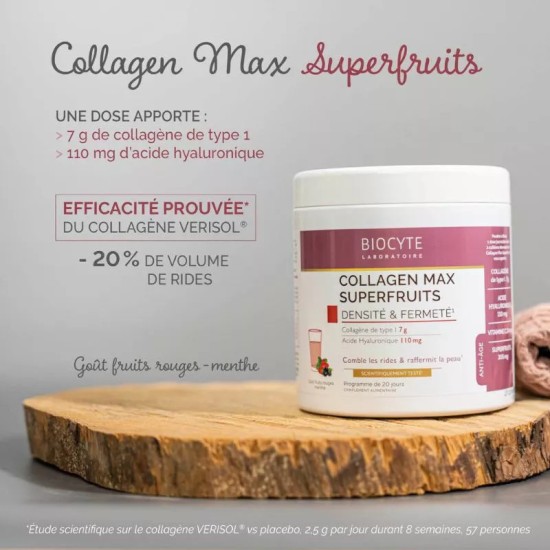Biocyte collagène max fruits rouges