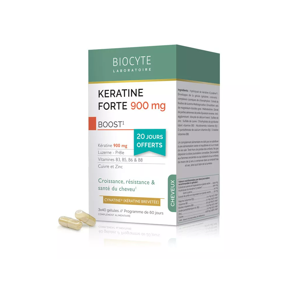 Biocyte Kératine Forte Full Spectrum 3x40 gélules
