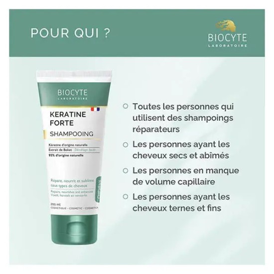 Biocyte Keratine Forte Shampoing 200 ml