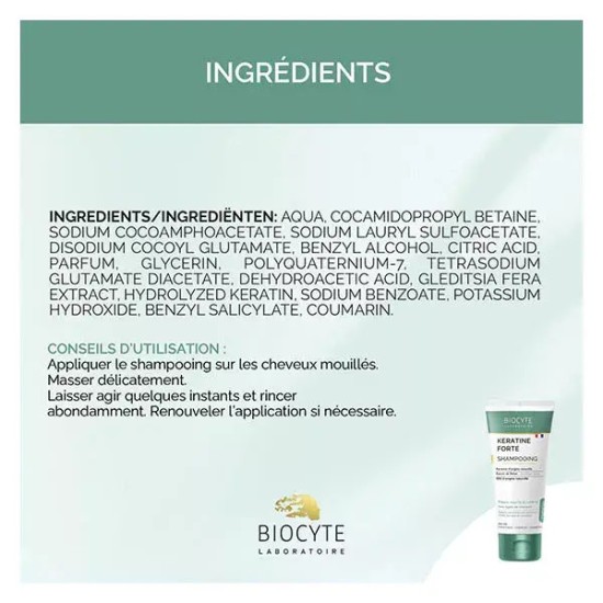 Biocyte Keratine Forte Shampoing 200 ml