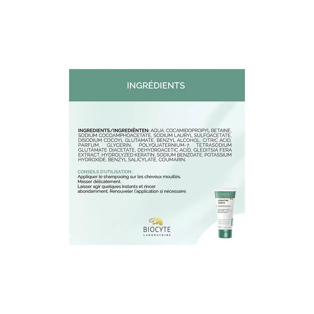 Biocyte Keratine Forte Shampoing 200 ml