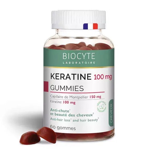 Biocyte gummies kératine 60 unités