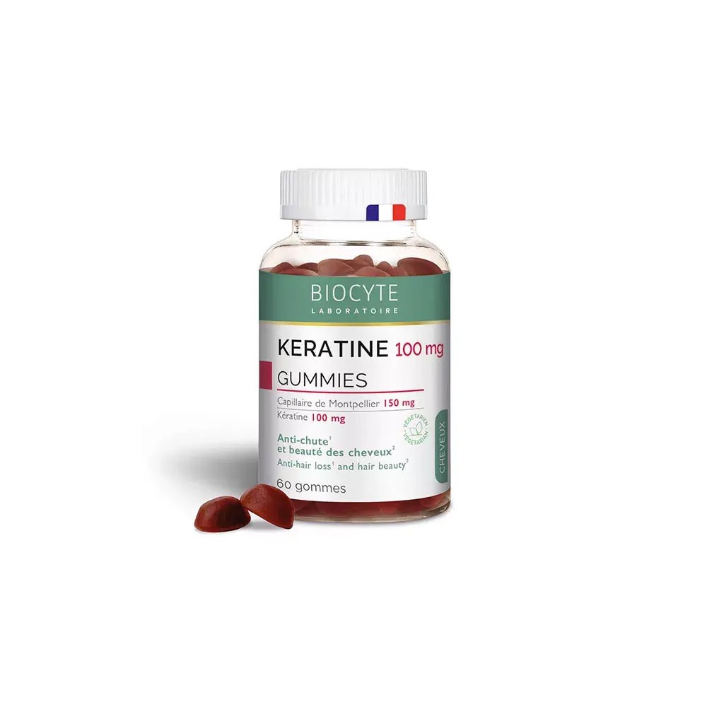Biocyte gummies kératine 60 unités