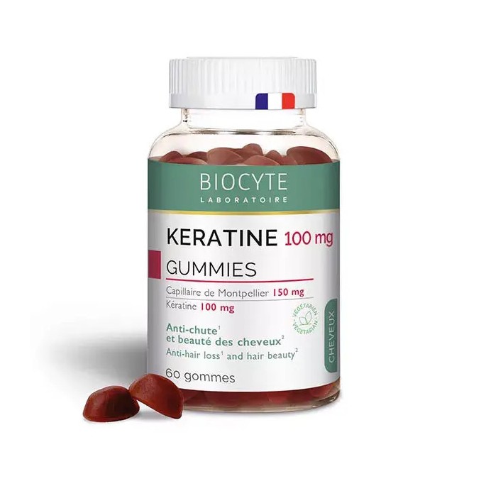 Biocyte gummies kératine 60 unités
