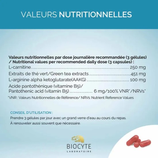 Biocyte Le Brûleur Gel 60 gélules