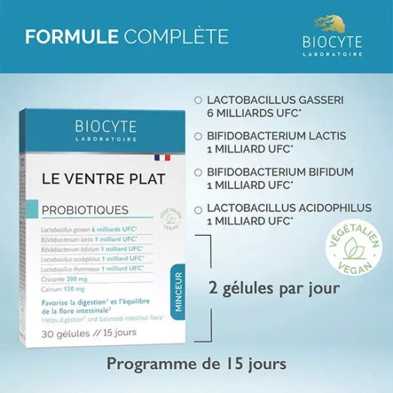 Biocyte minceur ventre plat 30 gélules