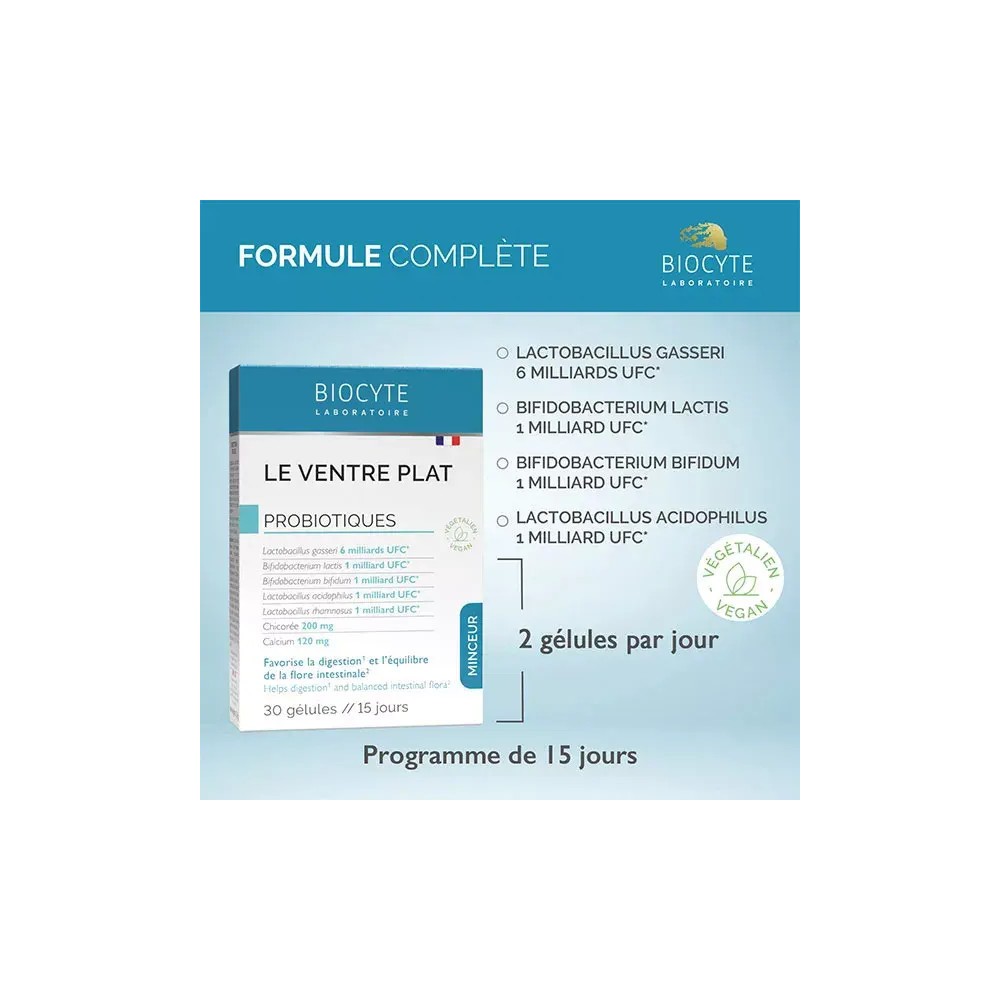 Biocyte minceur ventre plat 30 gélules