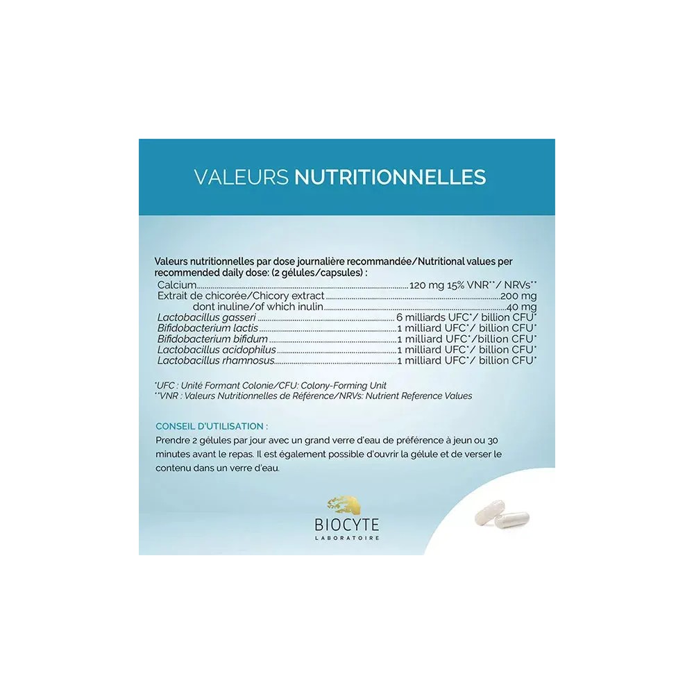 Biocyte minceur ventre plat 30 gélules