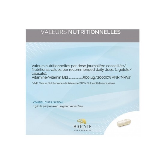 Biocyte Vitamine B12 Liposomal 30 gélules