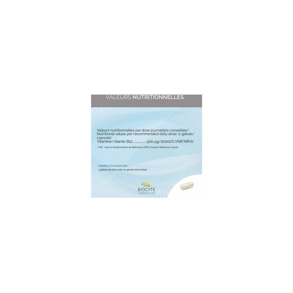 Biocyte Vitamine B12 Liposomal 30 gélules